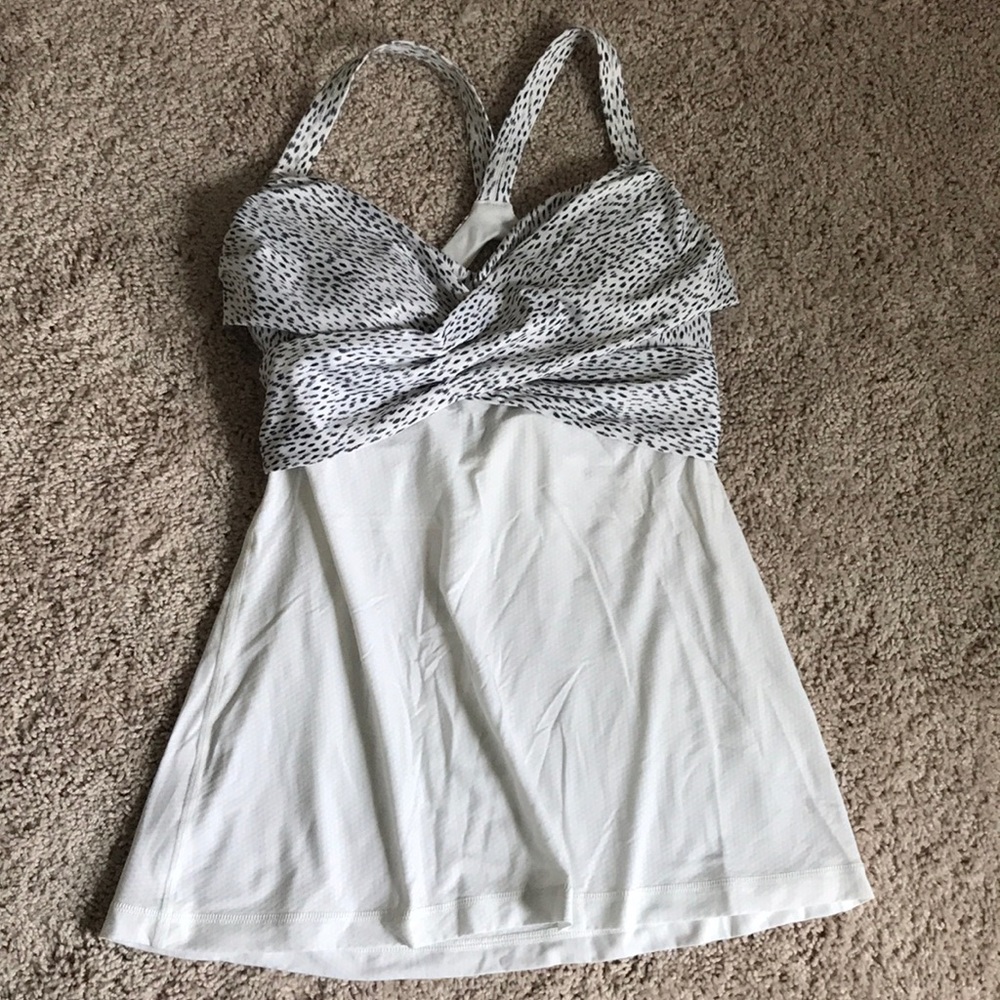 Lululemon Wrap It Up Tank Leopard Print